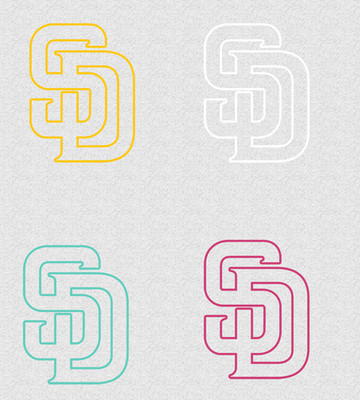 San Diego SD Outline Logo Decal stickers