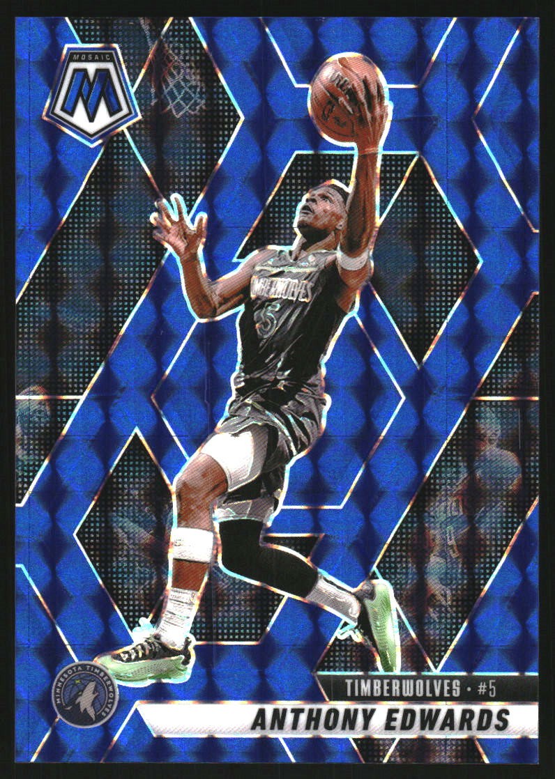 2024-25 Panini Mosaic Mosaic Blue #36 Anthony Edwards /199