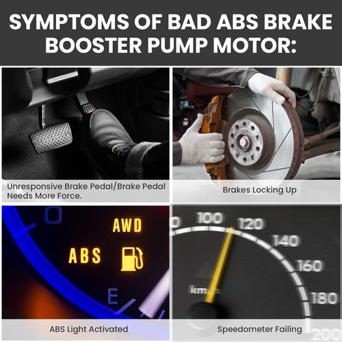 ABS Brake booster Pump Motor W/ Gasket FOR Toyota  4RUNNER LEXUS GX470 2005-20 - Foto 3 di 15