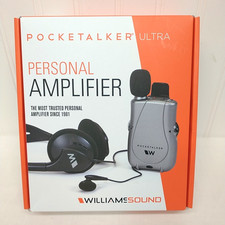 Williams Sound Pocket Talker Ultra Personal Sound Amplifier Headphones PKT D1 EH