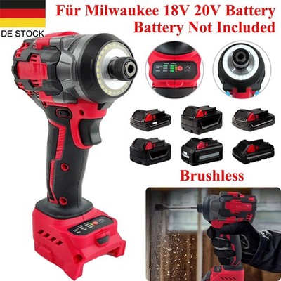 800N.M Bürstenloser Schraubendreher 1/4'' Akkuschrauber Für Milwaukee 18V Akku