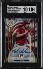 2024 Topps Tribute  Nolan Schanuel Los Angeles Angels RC Auto/25 Graded #LIA-SCH