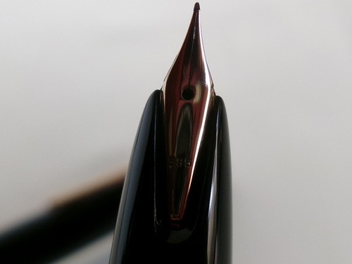 Montblanc No 34 Füllfederhalter schwarz GT 14K EF Feder Logo geschnitzt - Bild 14 von 18