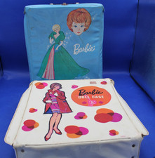 2 Vintage Barbie Doll Case 1950s Antique Carrier Damaged 