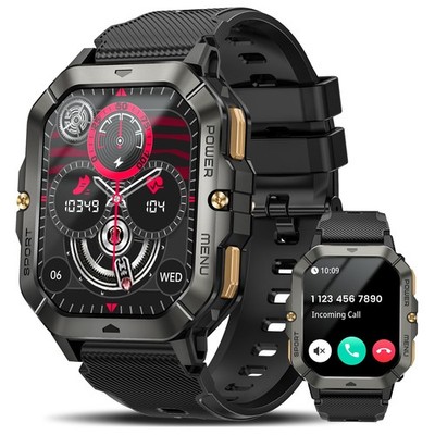 Military Smart Watches for Men (Answer/Make Calls), 2.02'' Fitness for Androi...