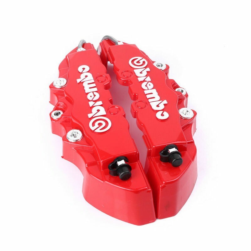 Pezzi Copri Pinza Freno Rosso Stile 3d Universale Auto Disco Anteriore e Posteriore B7t3 - Miniatura 11