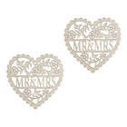  2 Stück hölzerne Aushöhlung hängende Anhänger Zubehör herzförmige Verzierung