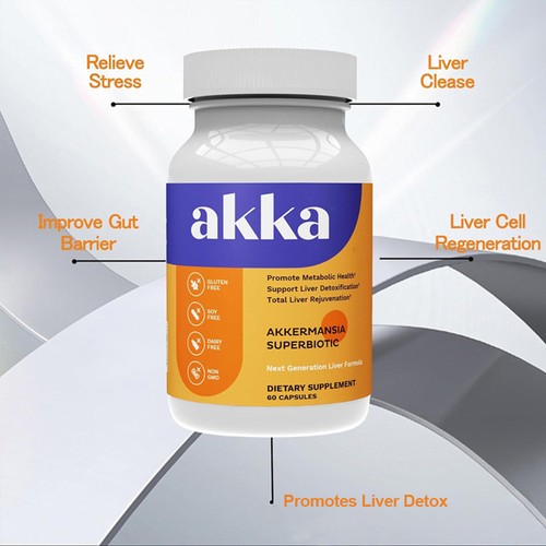 1-5X Akka Premium Limpieza Hígada Desintoxicación y Reparación Superbiótico 60 Cápsulas Salud Intestinal - Imagen 5 de 19
