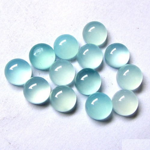 Aqua Chalcedony Round Cabochon 15mm To 25mm Top Quality Natural Loose Gemstone - Picture 5 of 5