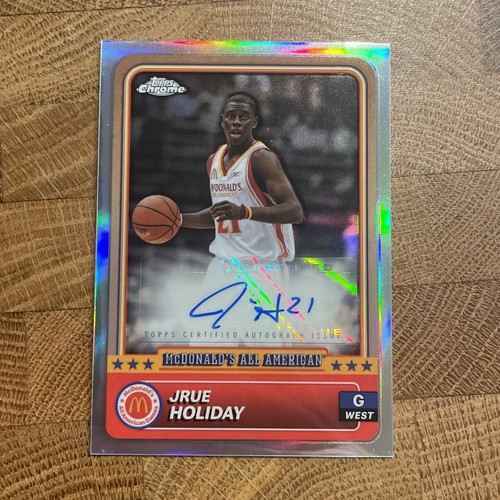 Jrue Holiday 2024 Topps McDonald's All-American Cromo Rifrattore Auto - Foto 1 di 2