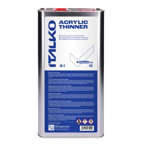 Diluente acrilico diluente per vernice acrilica vernice auto vernice trasparente vernice 5 litri - Foto 1 di 3