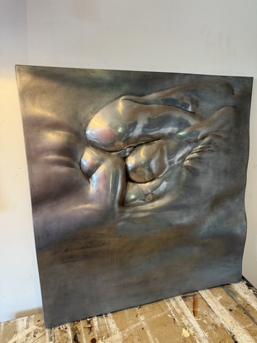 Ralph Brown RA Lovers II Sculpture Cast Aluminium Wall Relief Modern British Art - Picture 8 of 19