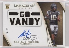 2020 Panini Immaculate Collegiate 24/25 Kalija Lipscomb #138 Auto 9r9