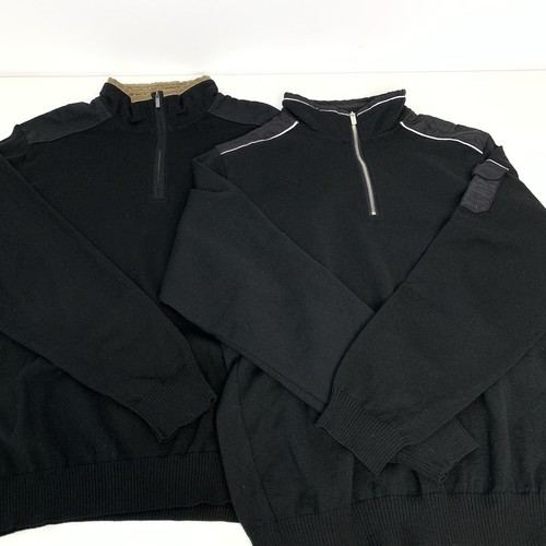 Lot Of 2 Paul & Shark Yachting Sweater 1/4 Zip Black Sz Medium Cotton Wool Italy - Bild 2 von 22