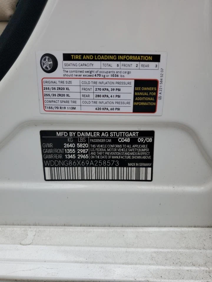 Used Fuel Tank fits: 2009 Mercedes-benz Mercedes s-class 221 Type S450 Grade A Foto 2 de 4