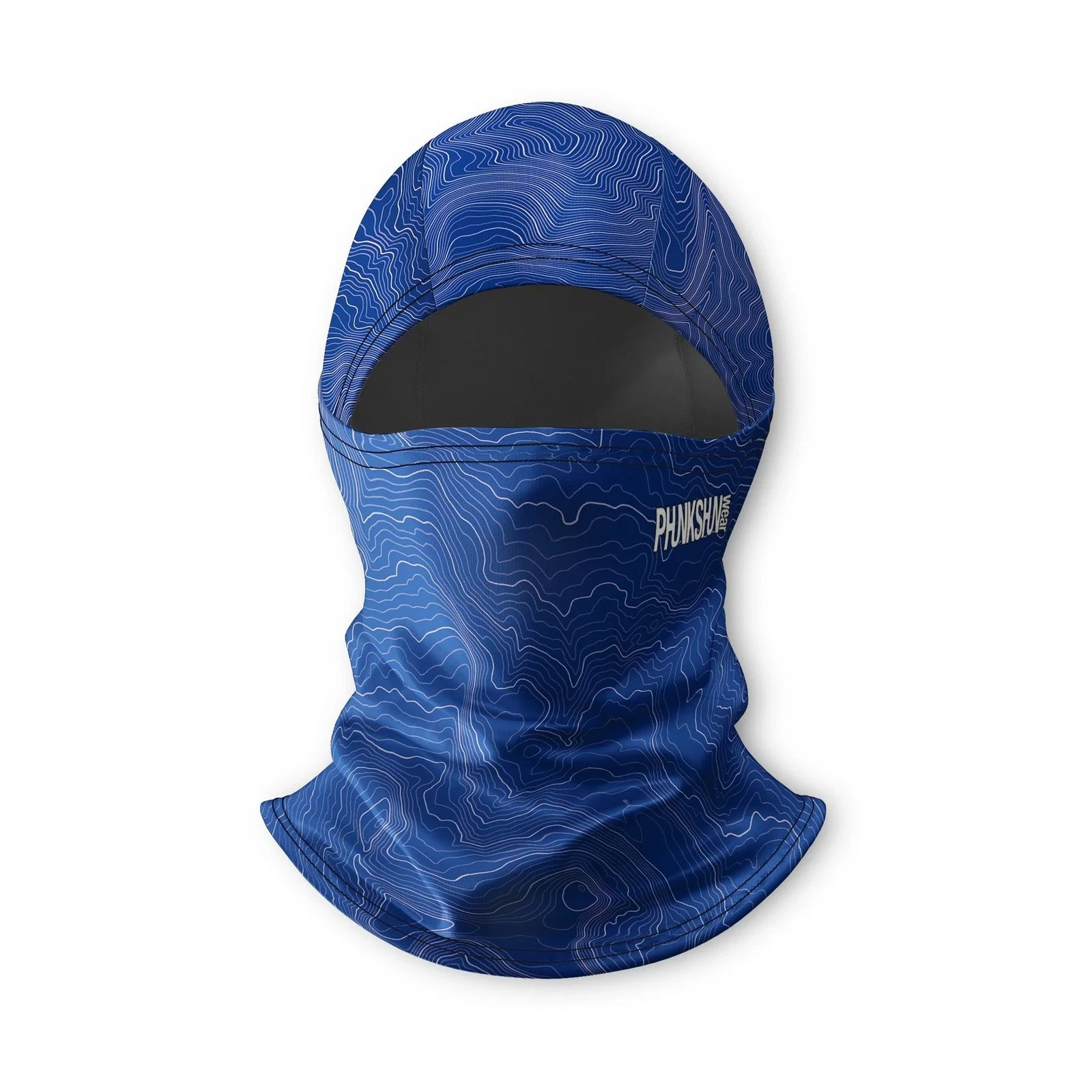 Phunkshun Convertible Balaclava, Blue Topo