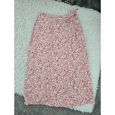 A New Day Seashell Print Linen Blend Midi Wrap Skirt. Size xsmall. New.
