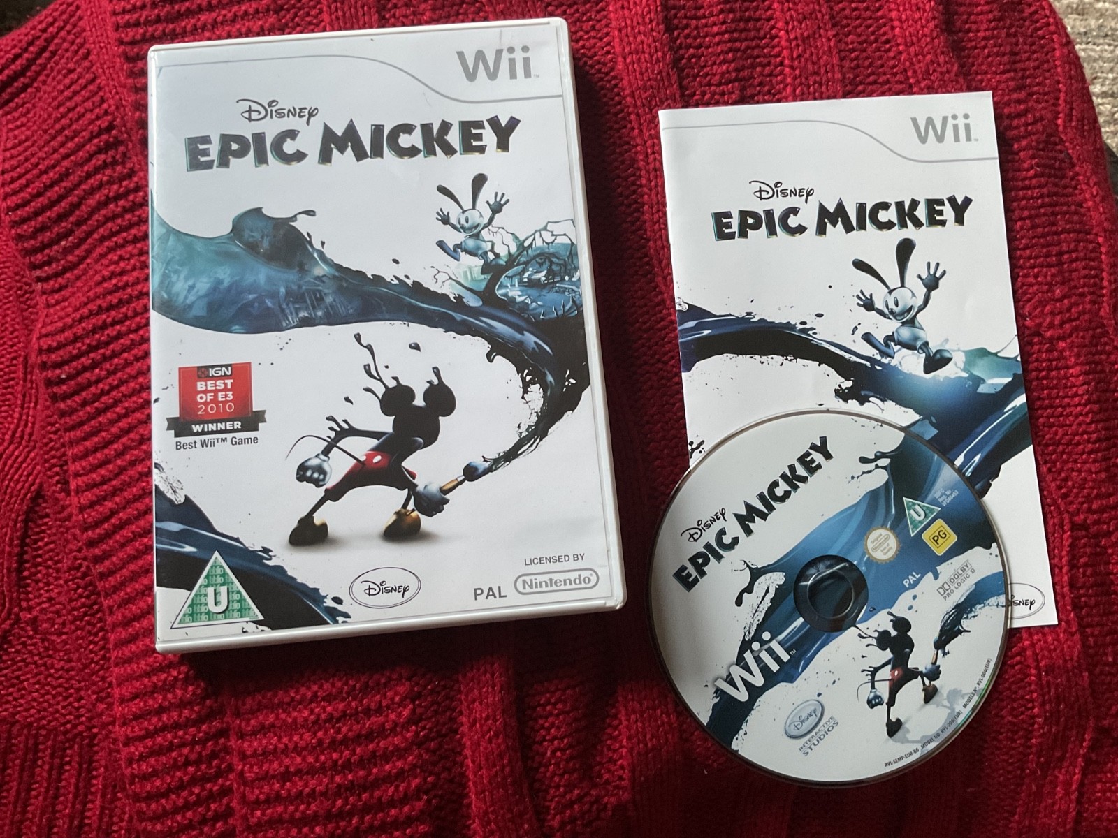 Disney Epic Mickey Nintendo Wii 2010 Video Game