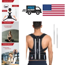 Posture Corrector with Removable Splints for Back Pain Relief and Alignment