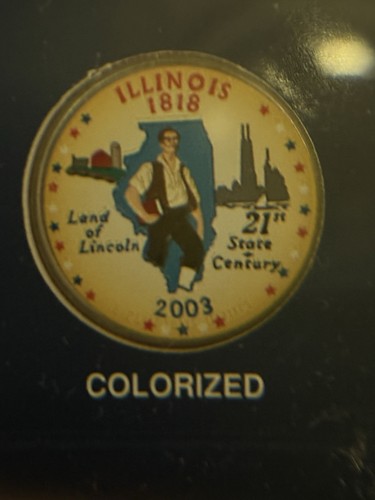 Illinois Statehood Quarters Collection Set Gold Platinum - Picture 6 of 15