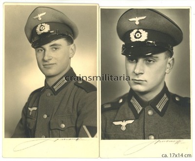 2x Orig. Foto AK Portrait 44.ID H.u.D. Pionier Pi.Btl.80 in WIEN Österreich