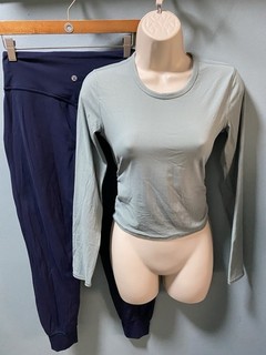 Lululemon Women’s Size 4/6 All It Takes LS Top/Align HR 28” Joggers Lot Of 2