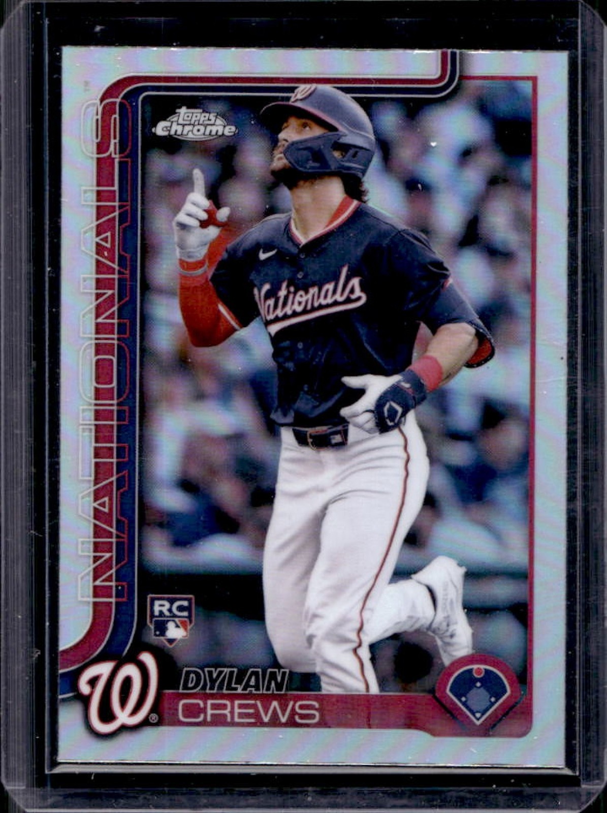 2025 Topps Chrome Dylan Crews RC Refractor Rookie #146 Nationals