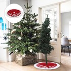 Christmas Tree Skirt Xmas Tree Base Mat Holiday Christmas Tree Ornaments Home