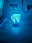 3D Horse Head Illusion Lamp Night Light Table Desk Lamp 7 colours LED