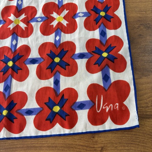 VTG Uana Womens Rectangular Scarf Mod Colorful - Picture 4 of 11