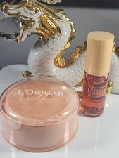 L'Origan by Coty Perfume Spray 1.5oz & Body Powder 4.0oz Vintage
