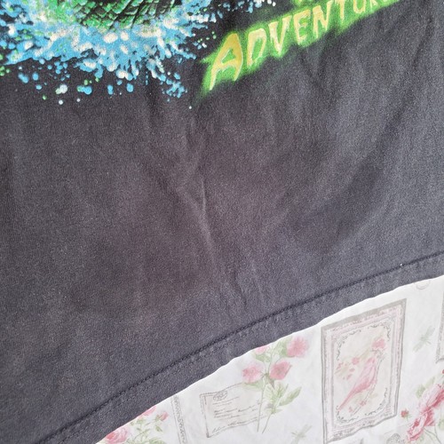 Vintage Wild Adventures Swamp Thing Roller Coaster T-shirt Small Black - Picture 3 of 8