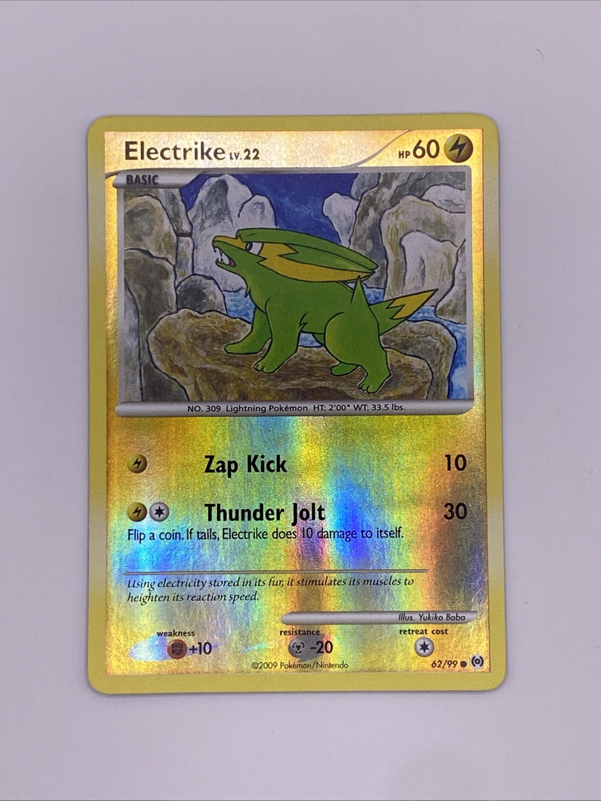 Electrike (62) Arceus 62/99 Reverse Holo Pokemon Card