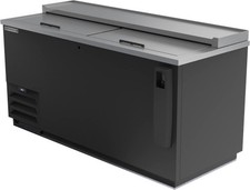 Beverage Air Frosty Brew™ 65" Flat Top Bottle Cooler w/ Black Exterior