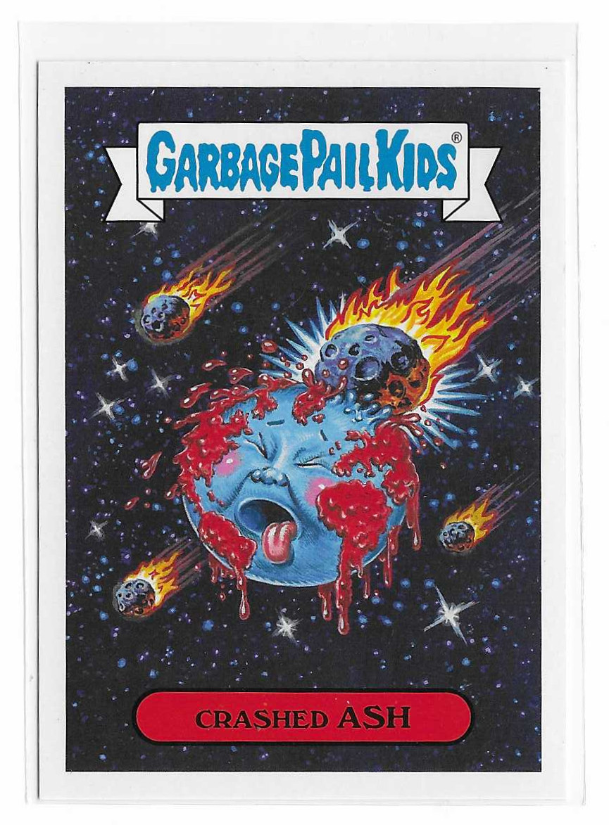 2017 Garbage Pail Kids Adam Geddon Natural Disasters GPK Crashed Ash 16a