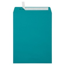 LUXPaper 10x13 Teal Open End Envelopes, Peel & Press, 80lb. Text, 50 Qty