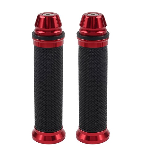 Empuñadura de manillar de motocicleta de 7/8" para Yamaha para Honda para Suzuki rojo - Imagen 2 de 9