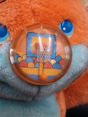 Playskool Nosy Bear Rumpus Basketball 1987 Plüsch Squeeze Stofftier Vintage - Bild 2 von 11