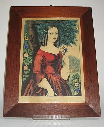 Antike CURRIER & IVES gerahmte Lithographie - 152 Nassau St, N.Y. - ANN - Bild 3 von 24