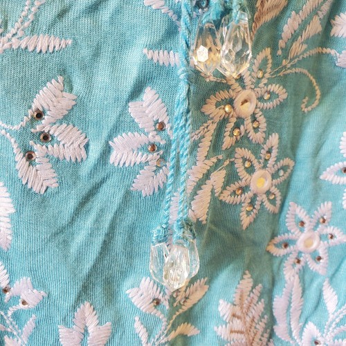 INC International Concepts Womens 2X Blouse Embroidered Boho Cottagecore Hippie - Picture 7 of 10