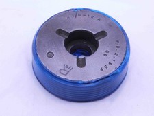 2 1/4 12 N THREAD PLUG GAGE 2.25 2.250 2.2500 GO ONLY P.D. = 2.1959 UN 2B OR 3B