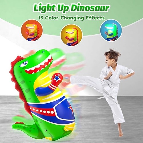 Dinosaur - Inflatable BopBlow Up Punching Bag Toy Gift Kids Fun Interactive - Picture 3 of 6