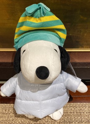 Peanuts Snoopy Blue Puffer Jacket Holiday Plush Stuffed Toy 2023 New