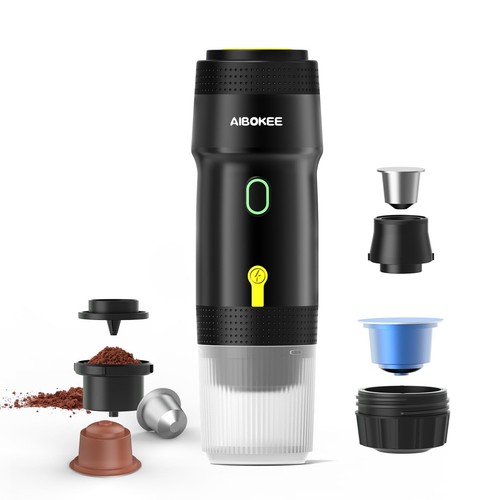Portable Electric Espresso Machine,Travel Coffee Maker for Camping, Car Coffe...