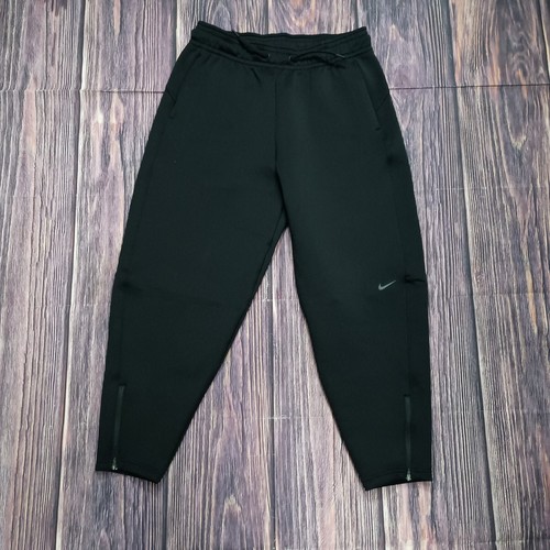 Nike Prima Dri-FIT Tobillo Cremallera Cónica Joggers Entrenamiento Unisex Mediano 30x27 Negro - Imagen 1 de 12