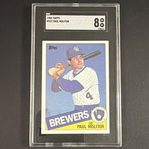 1985 Topps Paul Molitor #522 card