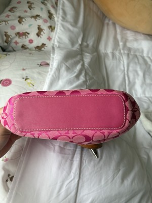 COACH Y2K Pink Hamptons Shoulder Bag 2003 With Matching Wallet