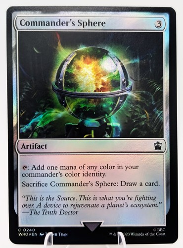 MTG Commander's Sphere Foil #240 Artifact Doctor Who Collector's Edition
