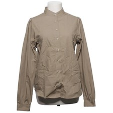 Fermé, chemise, taille : S, beige, coton bio, monochrome, femme #kIm