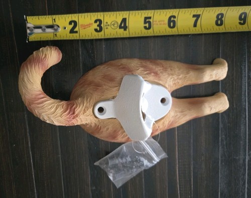 What On Earth Orange Tabby Cat Butt Bottle Opener CY0196OT NEW IN BOX W/ SCREWS - Picture 15 of 19